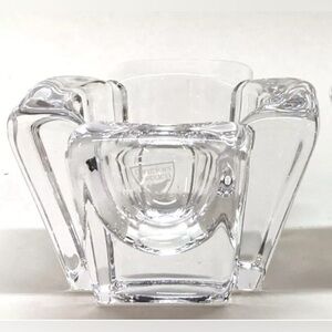 Orrefors Max Cross Crystal Votive Candle Holder